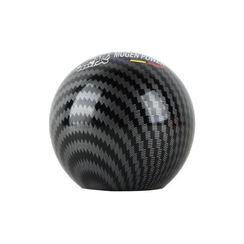 BRAND NEW UNIVERSAL MUGEN JDM Aluminum Carbon Fiber Style Round Ball Manual Gear Stick Shift Knob Universal M8 M10 M12