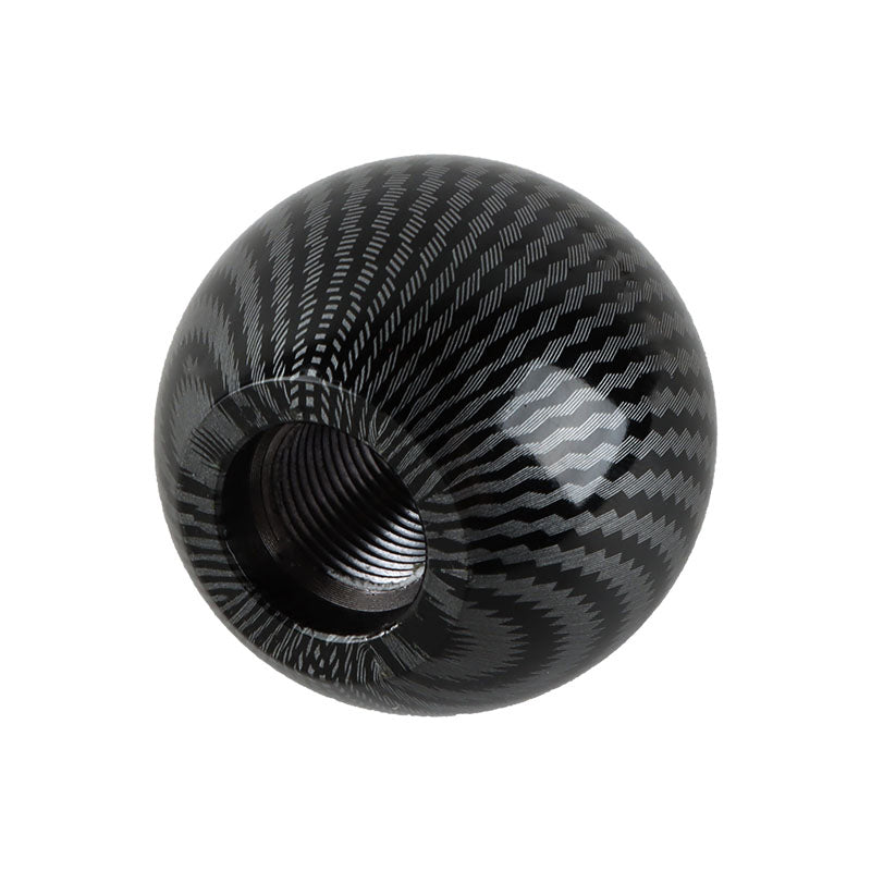 BRAND NEW UNIVERSAL MUGEN JDM Aluminum Carbon Fiber Style Round Ball Manual Gear Stick Shift Knob Universal M8 M10 M12