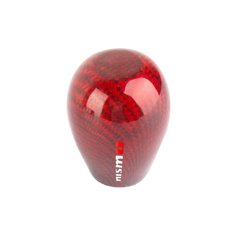 Brand New Universal Nismo Red Real Carbon Fiber Manual Gear Stick Shift Knob Shifter M8 M10 M12