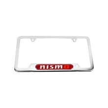 Load image into Gallery viewer, Brand New Universal 2PCS NISMO Chrome Metal License Plate Frame