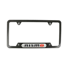 Load image into Gallery viewer, Brand New Universal 2PCS Nismo Carbon Fiber Look Metal License Plate Frame