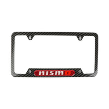 Load image into Gallery viewer, Brand New Universal 1PCS Nismo Carbon Fiber Look Metal License Plate Frame