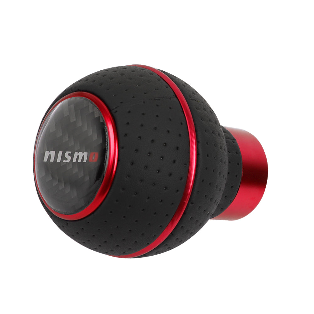 Brand New Universal Leather Nismo Red & Black Ball Manual Car Gear Shift Knob MT Manual Shifter M8 M10 M12