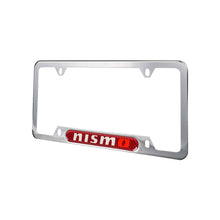 Load image into Gallery viewer, Brand New Universal 2PCS NISMO Chrome Metal License Plate Frame