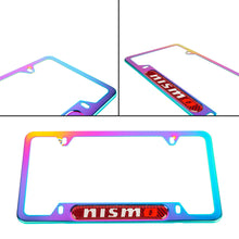 Load image into Gallery viewer, Brand New Universal 1PCS Nismo Neo Chrome Metal License Plate Frame