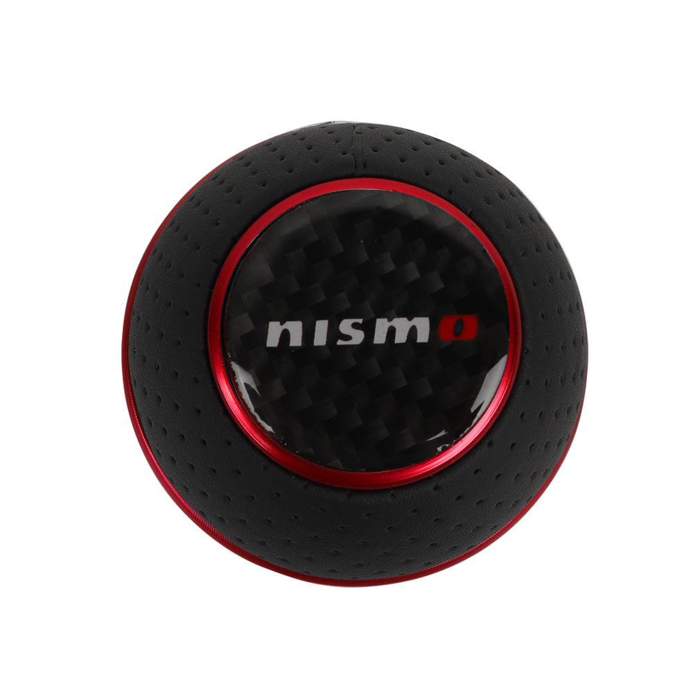 Brand New Universal Leather Nismo Red & Black Ball Manual Car Gear Shift Knob MT Manual Shifter M8 M10 M12