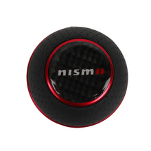 Load image into Gallery viewer, Brand New Universal Leather Nismo Red &amp; Black Ball Manual Car Gear Shift Knob MT Manual Shifter M8 M10 M12