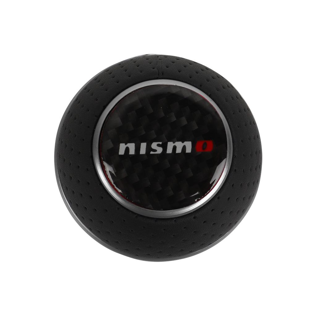 Brand New Universal Leather Nismo Silver & Black Ball Manual Car Gear Shift Knob MT Manual Shifter M8 M10 M12