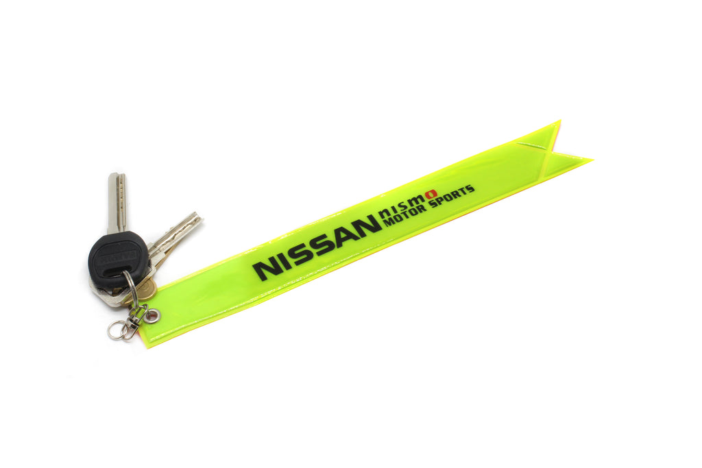 BRAND NEW JDM NISSAN NISMO REFLECTIVE STRIP DOUBLE SIDED KEYCHAIN