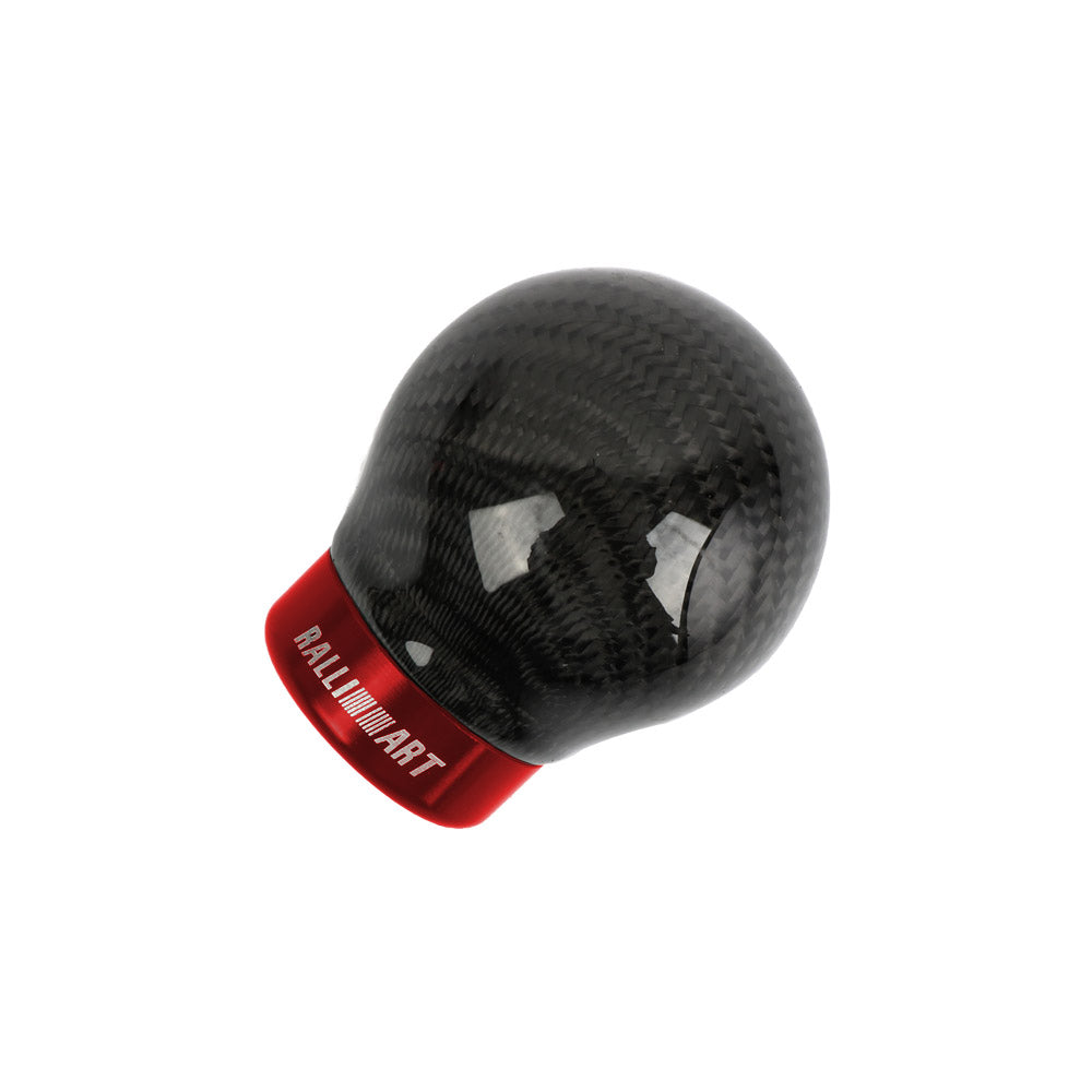 Brand New Ralliart Universal Real Carbon Fiber Round Ball Manual Car Racing Gear Shift Knob Shifter M12 M10 M8