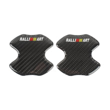 Load image into Gallery viewer, BRAND NEW UNIVERSAL 2PCS RALLIART REAL CARBON FIBER ANTI-SCRATCH DOOR HANDLE PROTECTOR