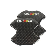 Load image into Gallery viewer, BRAND NEW UNIVERSAL 2PCS RALLIART REAL CARBON FIBER ANTI-SCRATCH DOOR HANDLE PROTECTOR