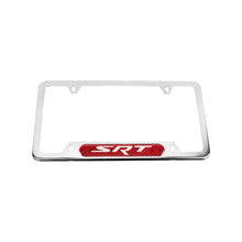 Load image into Gallery viewer, Brand New Universal 2PCS SRT Chrome Metal License Plate Frame