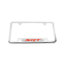 Load image into Gallery viewer, Brand New Universal 2PCS SRT Chrome Metal License Plate Frame