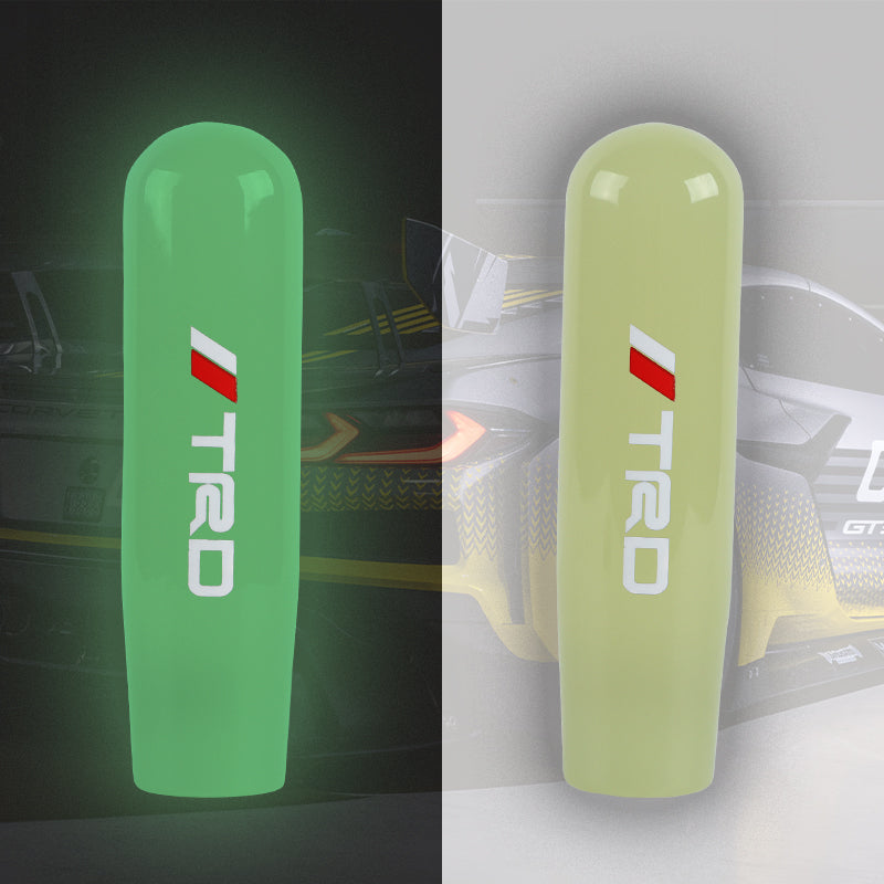 Brand New 15CM TRD Universal Glow In the Dark Green Manual Long Stick Shift Knob M8 M10 M12 Adapter