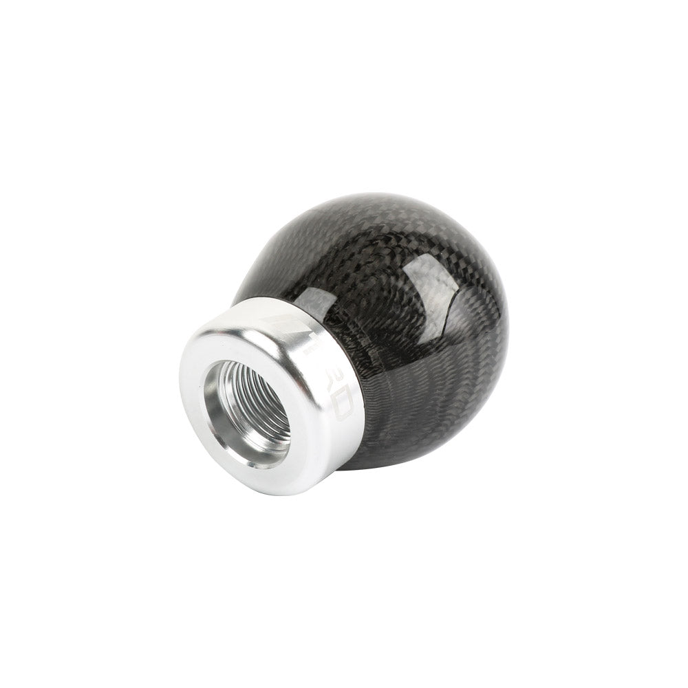 Brand New TRD Universal Real Carbon Fiber Round Ball Manual Car Racing Gear Shift Knob Shifter M12 M10 M8