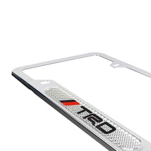 Load image into Gallery viewer, Brand New Universal 1PCS TRD Chrome Metal License Plate Frame