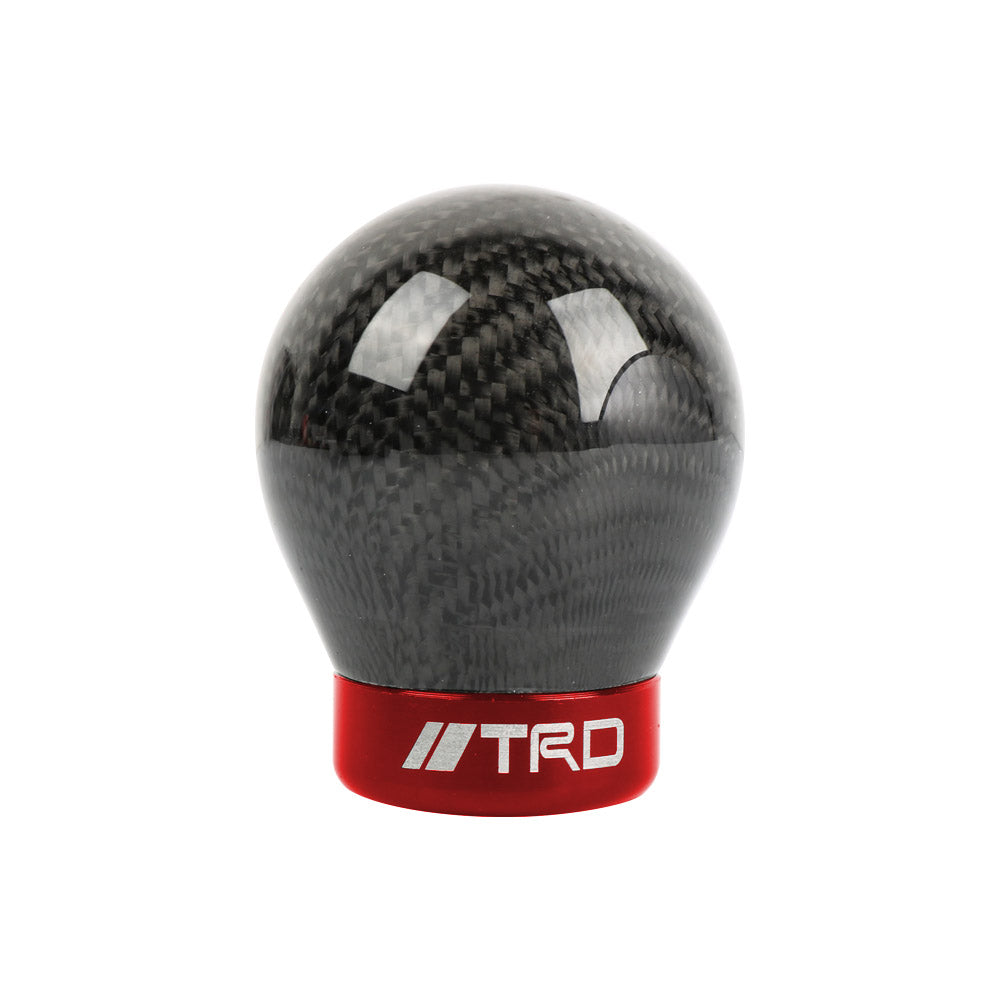 Brand New TRD Universal Real Carbon Fiber Round Ball Manual Car Racing Gear Shift Knob Shifter M12 M10 M8