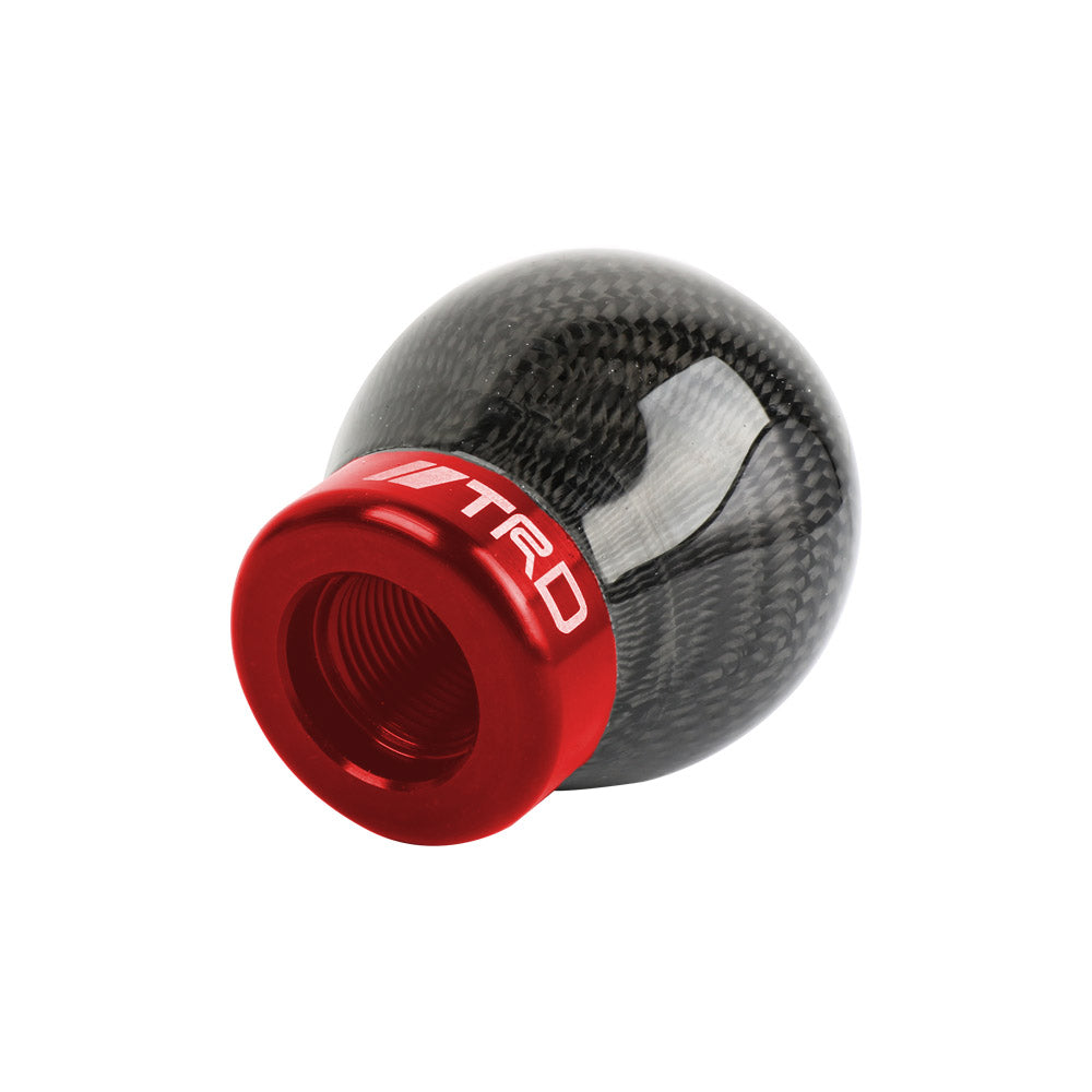 Brand New TRD Universal Real Carbon Fiber Round Ball Manual Car Racing Gear Shift Knob Shifter M12 M10 M8