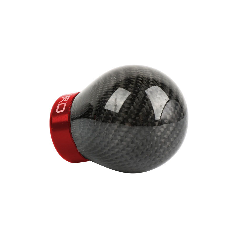 Brand New TRD Universal Real Carbon Fiber Round Ball Manual Car Racing Gear Shift Knob Shifter M12 M10 M8