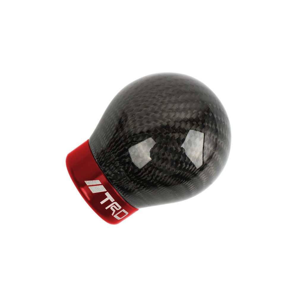 Brand New TRD Universal Real Carbon Fiber Round Ball Manual Car Racing Gear Shift Knob Shifter M12 M10 M8