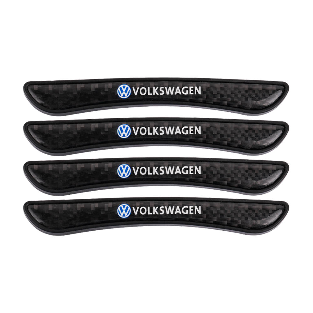 Brand New 4PCS VOLKSWAGEN Real Carbon Fiber Anti Scratch Badge Car Door Handle Cover Trim