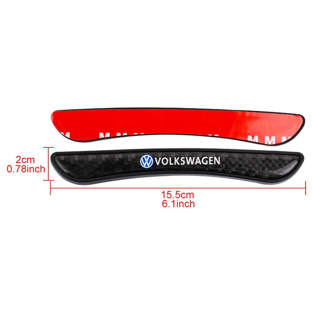 Brand New 4PCS VOLKSWAGEN Real Carbon Fiber Anti Scratch Badge Car Door Handle Cover Trim