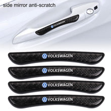 Load image into Gallery viewer, Brand New 4PCS VOLKSWAGEN Real Carbon Fiber Anti Scratch Badge Car Door Handle Cover Trim