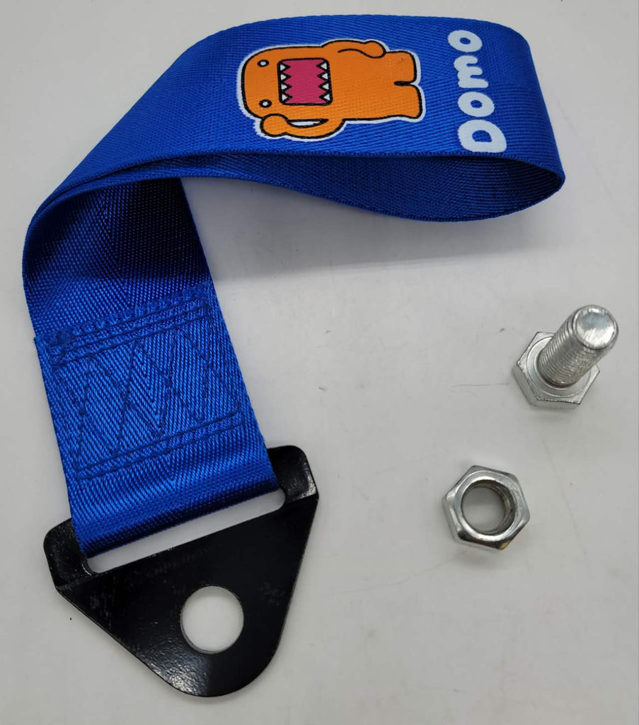 Brand New Domo High Strength Blue Tow Towing Strap Hook For Front / REAR BUMPER JDM