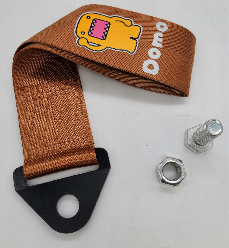 Brand New Domo High Strength Brown Tow Towing Strap Hook For Front / REAR BUMPER JDM