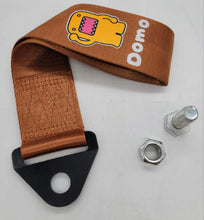 Load image into Gallery viewer, Brand New Domo High Strength Brown Tow Towing Strap Hook For Front / REAR BUMPER JDM