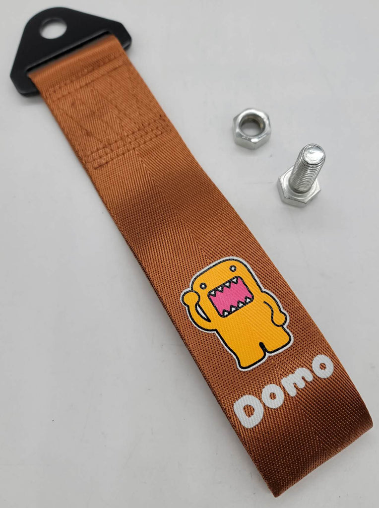 Brand New Domo High Strength Brown Tow Towing Strap Hook For Front / REAR BUMPER JDM