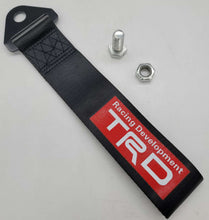 Load image into Gallery viewer, Brand New TRD High Strength Black Tow Towing Strap Hook For Front / REAR BUMPER JDM