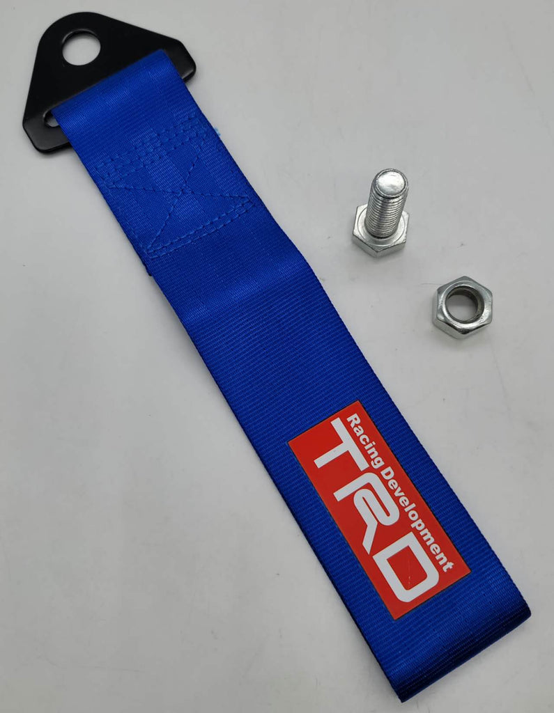 Brand New TRD High Strength Blue Tow Towing Strap Hook For Front / REAR BUMPER JDM