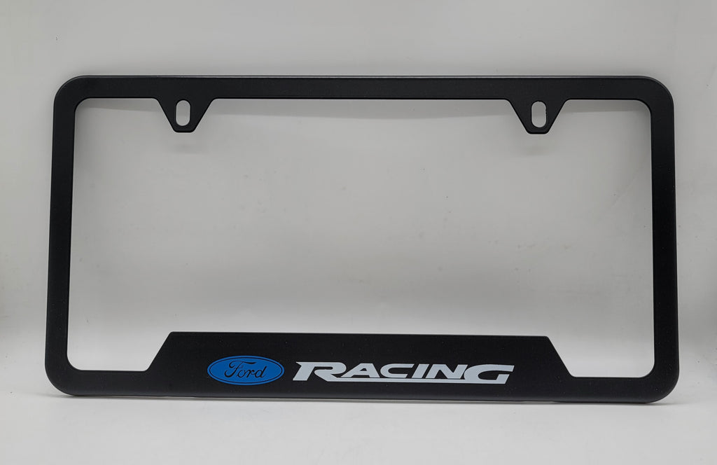 Brand New Universal 1PCS Ford Racing Metal Black License Plate Frame