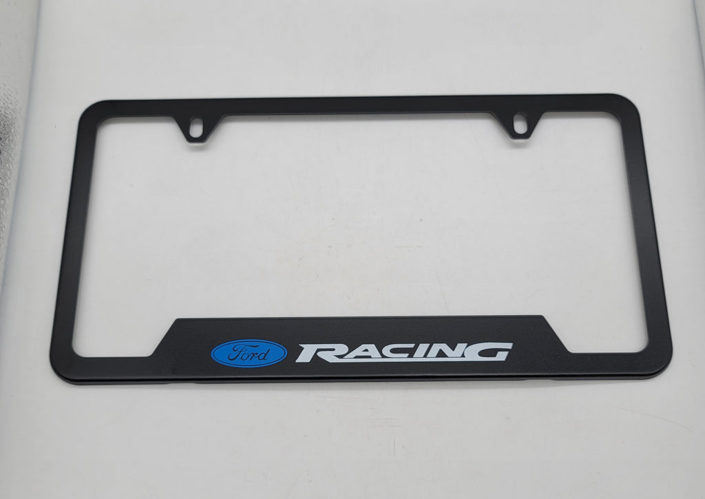 Brand New Universal 1PCS Ford Racing Metal Black License Plate Frame