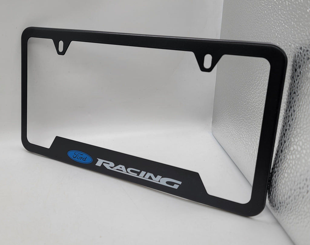 Brand New Universal 1PCS Ford Racing Metal Black License Plate Frame