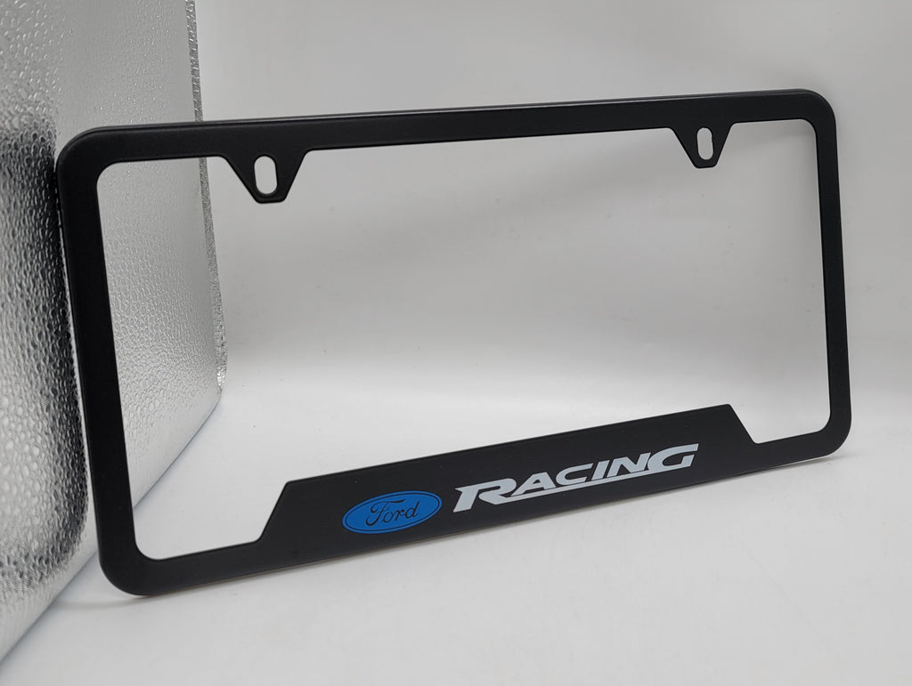 Brand New Universal 1PCS Ford Racing Metal Black License Plate Frame