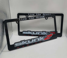 Load image into Gallery viewer, Brand New Universal 2PCS SKUNK2 ABS Plastic Black License Plate Frame Cover