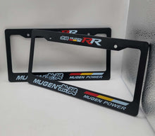 Load image into Gallery viewer, Brand New Universal 2PCS MUGEN RR ABS Plastic Black License Plate Frame Cover