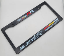 Load image into Gallery viewer, Brand New Universal 1PCS MUGEN RR ABS Plastic Black License Plate Frame Cover