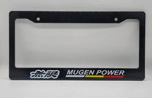 Load image into Gallery viewer, Brand New Universal 1PCS MUGEN POWER ABS Plastic Black License Plate Frame Cover