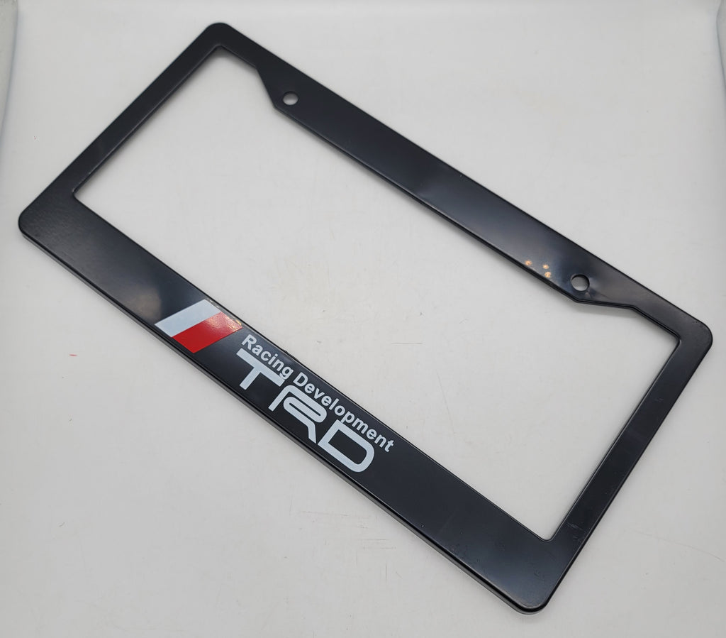 Brand New Universal 1PCS TRD ABS Plastic Black License Plate Frame Cover