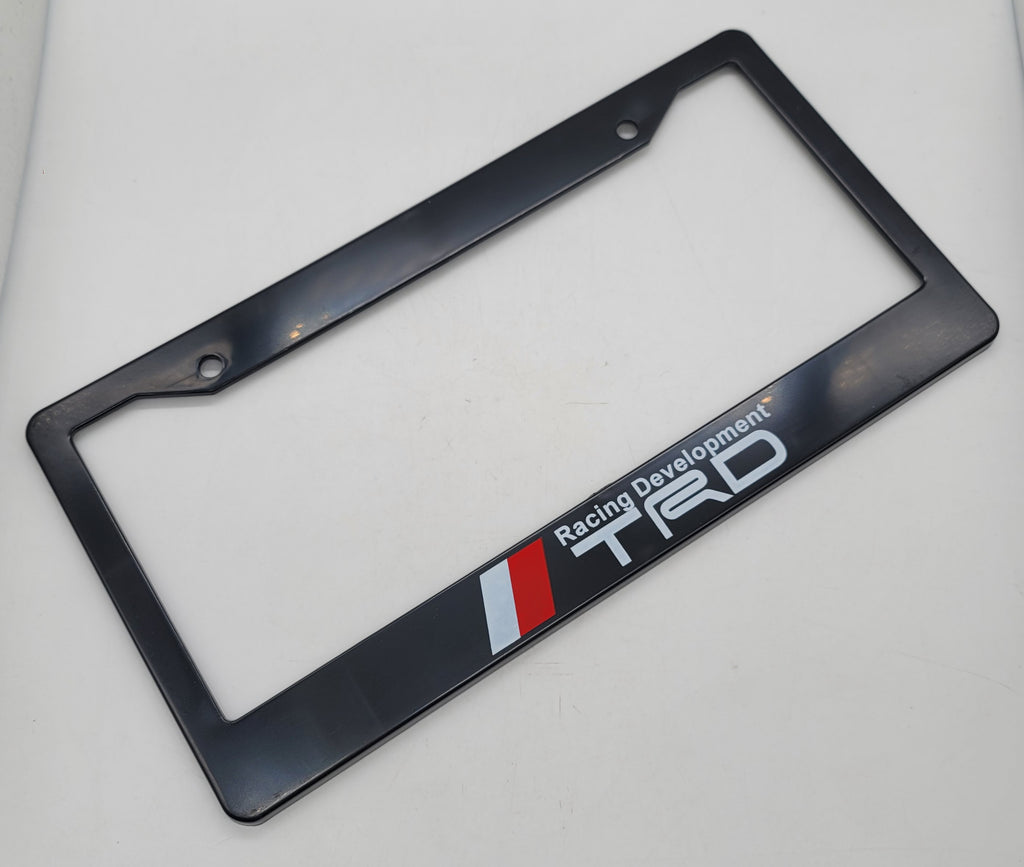 Brand New Universal 1PCS TRD ABS Plastic Black License Plate Frame Cover