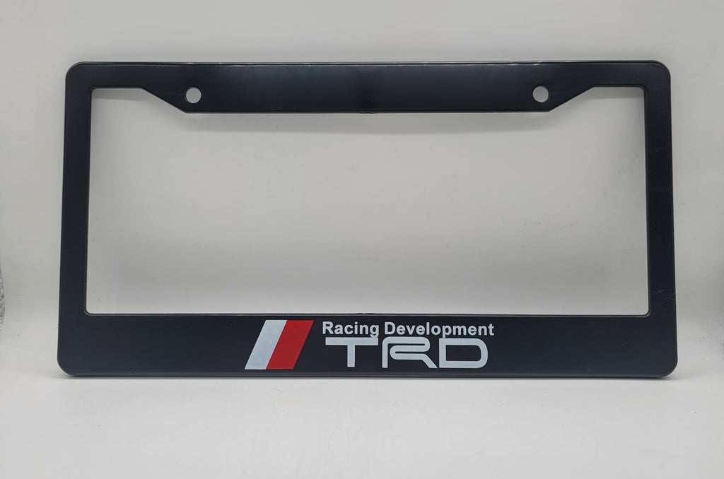 Brand New Universal 1PCS TRD ABS Plastic Black License Plate Frame Cover