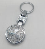 Brand New Mitsubishi Car Keychain Keyring Emblem Logo Crystal Metal Accessories Gift