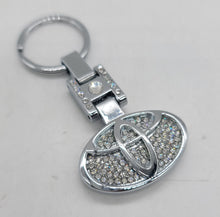 Load image into Gallery viewer, Brand New Toyota Car Keychain Keyring Emblem Logo Crystal Metal Accessories Gift