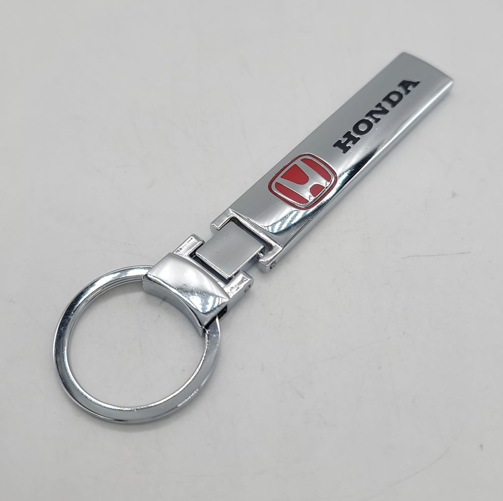 Brand New Honda Alloy Chrome Car Home Keychain Ring Decoration Gift Emblem Sport