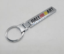 Load image into Gallery viewer, Brand New Ralliart Alloy Chrome Car Home Keychain Ring Decoration Gift Emblem Sport