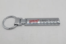 Load image into Gallery viewer, Brand New Subaru STI Alloy Chrome Car Home Keychain Ring Decoration Gift Emblem Sport